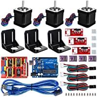 kuman Profesional Impresora 3D CNC Kit para Arduino- GRBL CNC Shield con R3 Board + RAMPS 1.4 Interruptor Mecánico Tope…